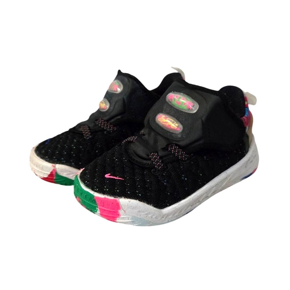 Nike LeBron James 6C Gang Black Pink Blast Basketball Shoes
